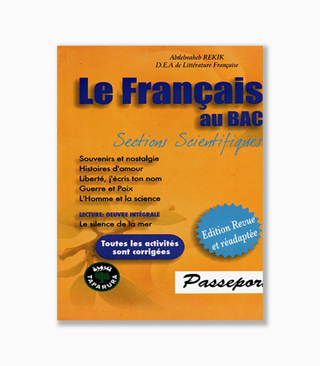 le français au Bac sections scientifique le français au Bac sections scientifique